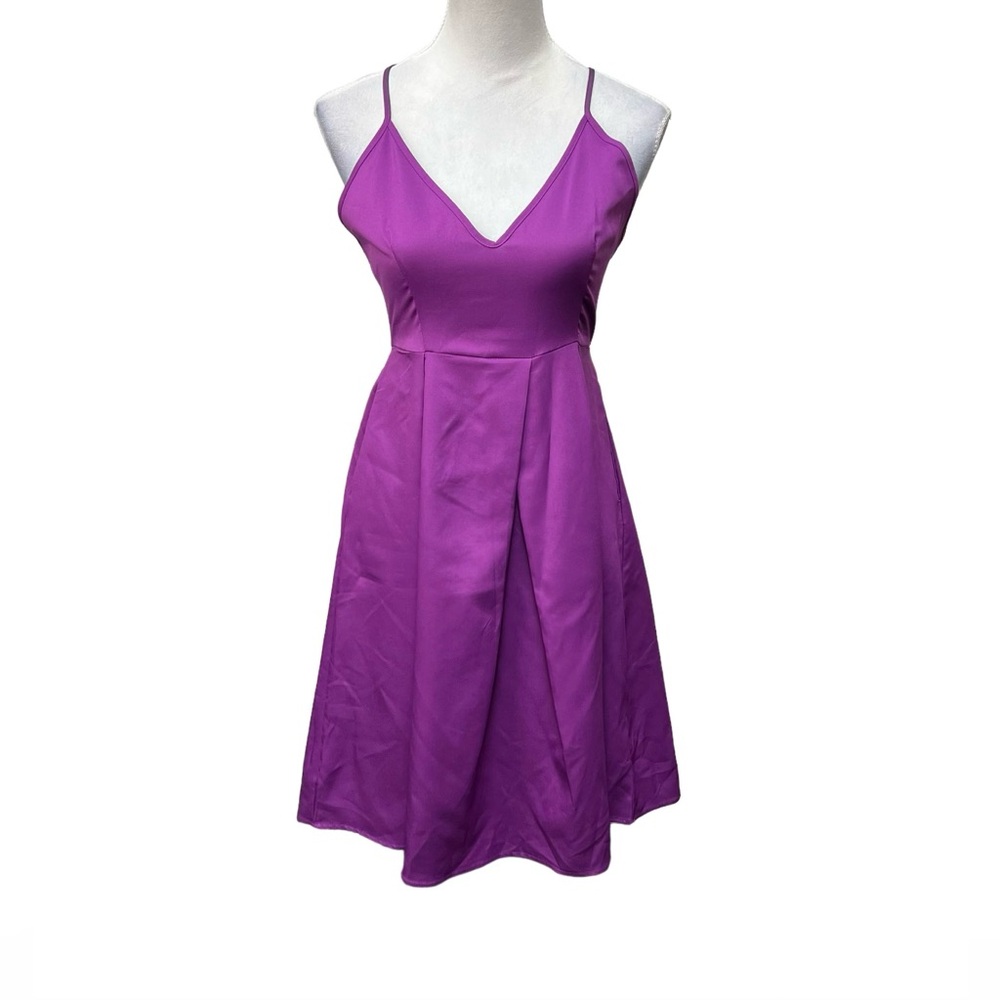 Elia Cher Purple Dress (NWT) Size: 4 / Item# 1-15414
